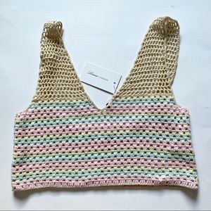 LOVERS + FRIENDS CROCHET TOP